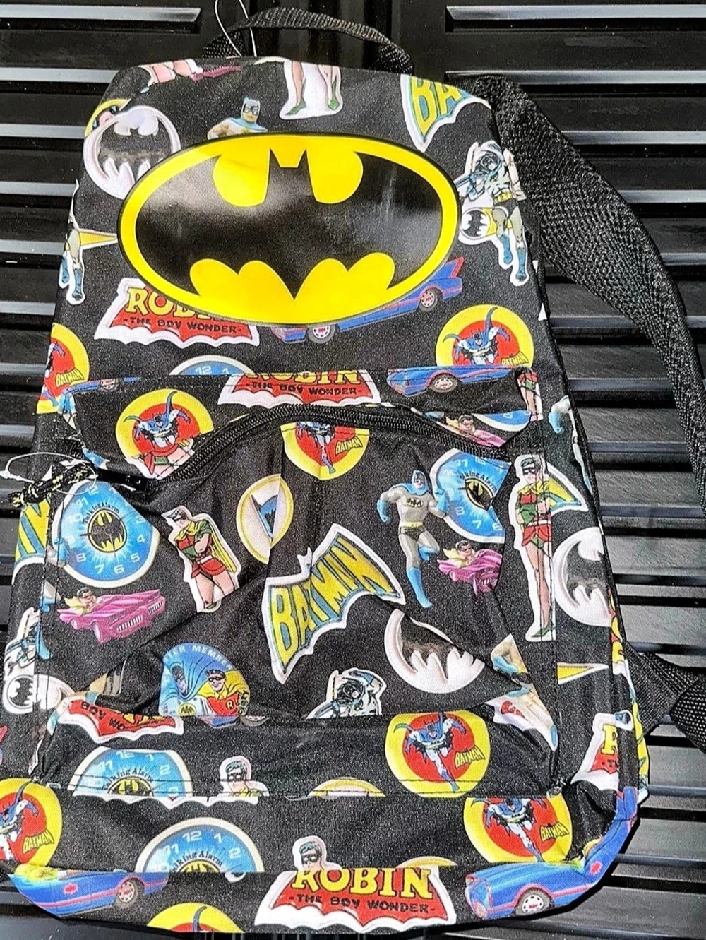 Bioworld DC Comics Batman & Robin Retro Comic All Over Print School Backpack
